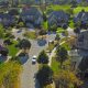 A view of a suburban neighborhood.